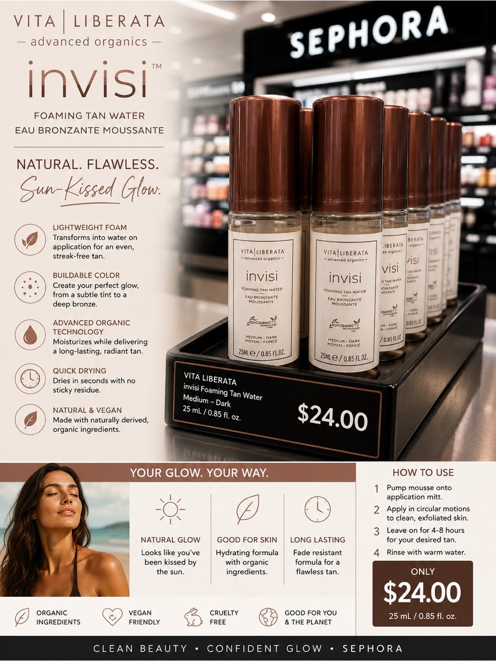 Vita Liberata Invisi Foaming Tan Water - Price per (ONE)
